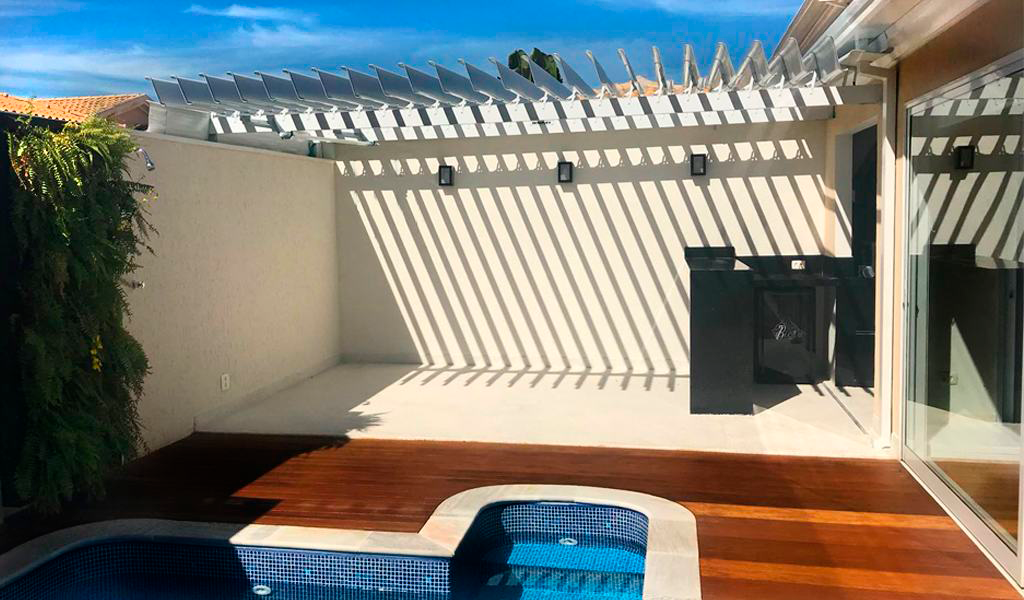 Pérgola ou pergolado retrátil