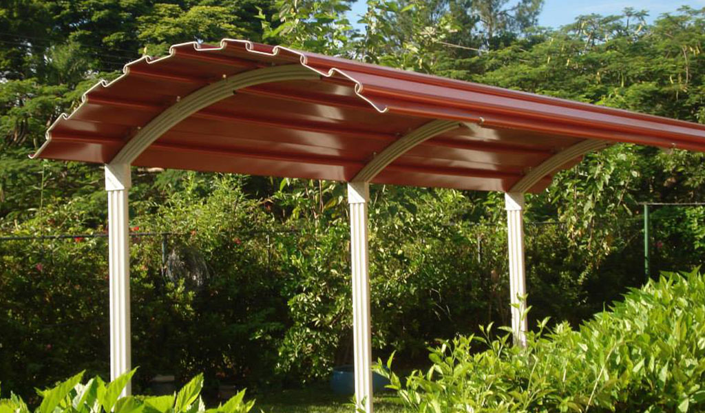 Carports Zetaplac®, modelo Colonial. Conheça nossas opções de cores