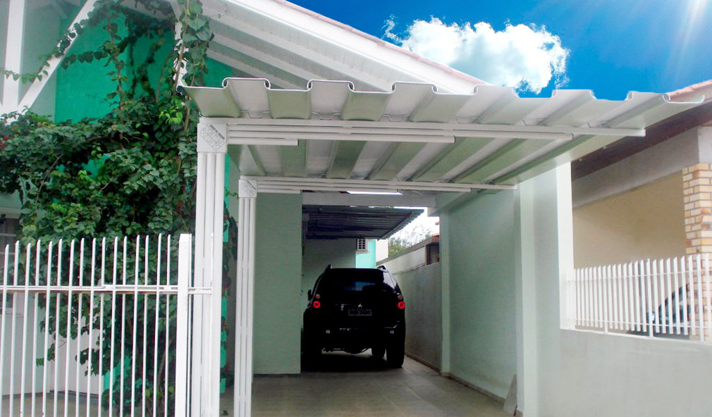 Zetaplac® Modelo Elegance, a cobertura em alumínio para carros, da Zetaflex