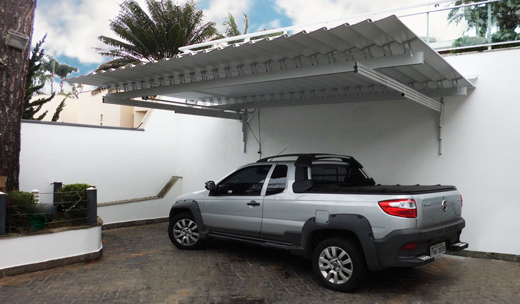 Toldo em alumínio para estacionamento